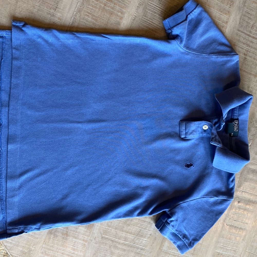 Polo by Ralph Lauren blue shirt. Boys size 7.